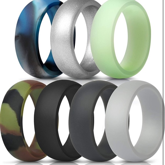 Other - Brand New 7 pack of men’s silicone rings size 9